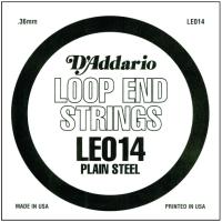 D'Addario Plain Steel Loop End Strings, .014 (10) (DD-LE014)